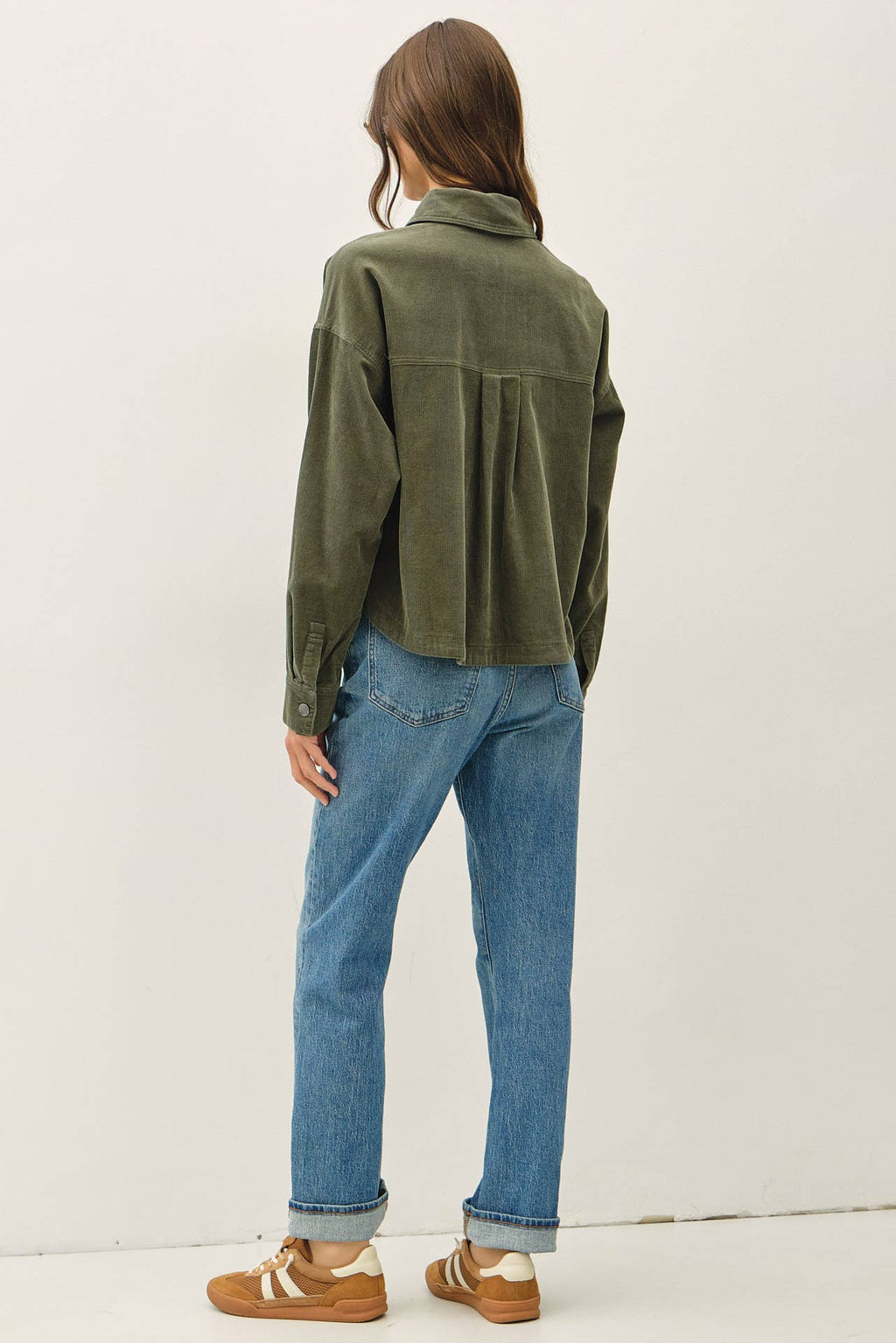 CORDUROY CROPPED SHACKET