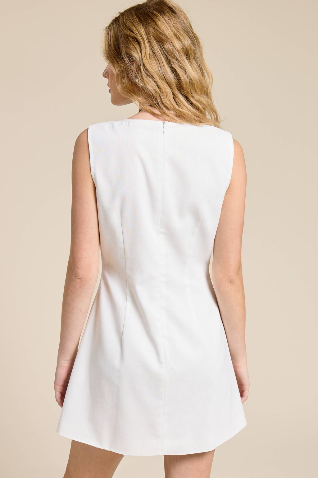 Asymmetric Bow Tie Mini Dress