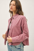 CORDUROY CROPPED SHACKET