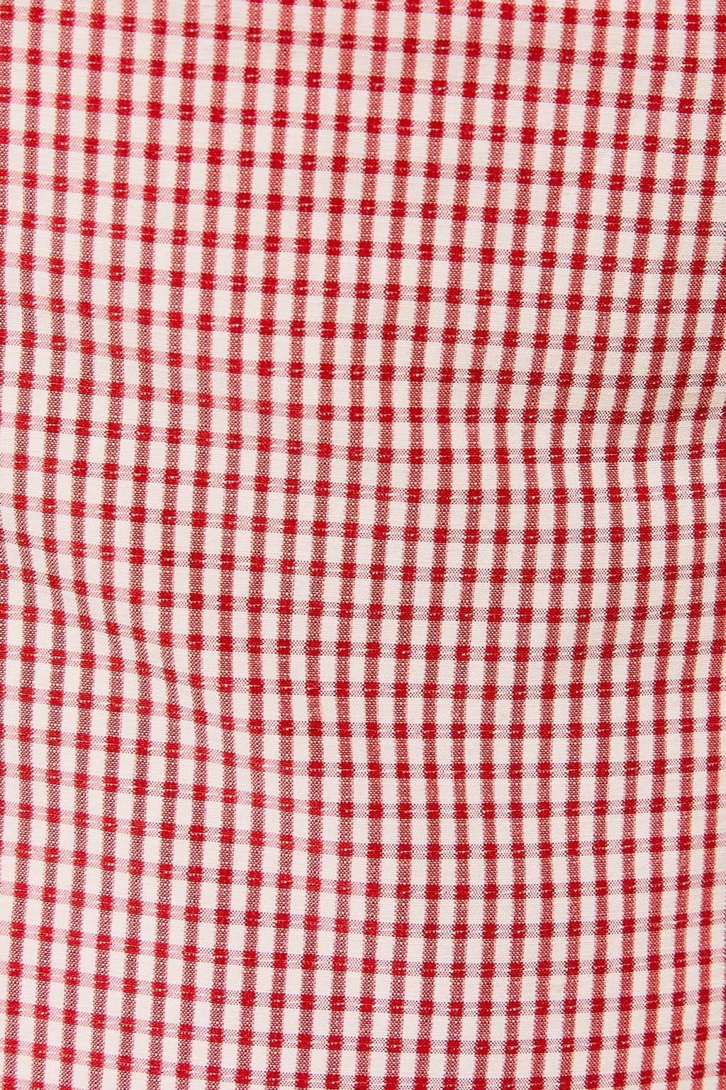 SLEEVELESS GINGHAM TOP WITH TRIM DETAIL