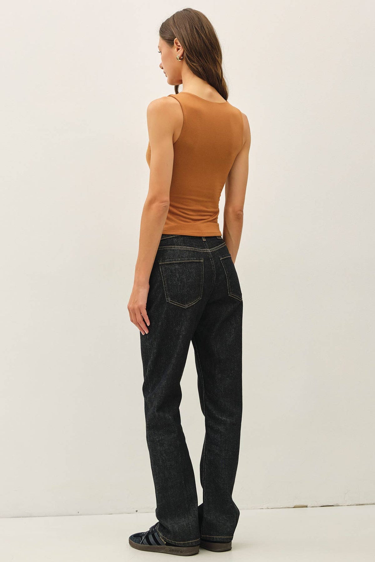 DOUBLE LINED SQUARE NECK TANK