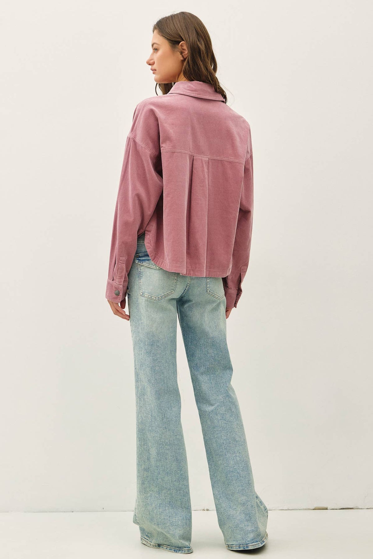 CORDUROY CROPPED SHACKET