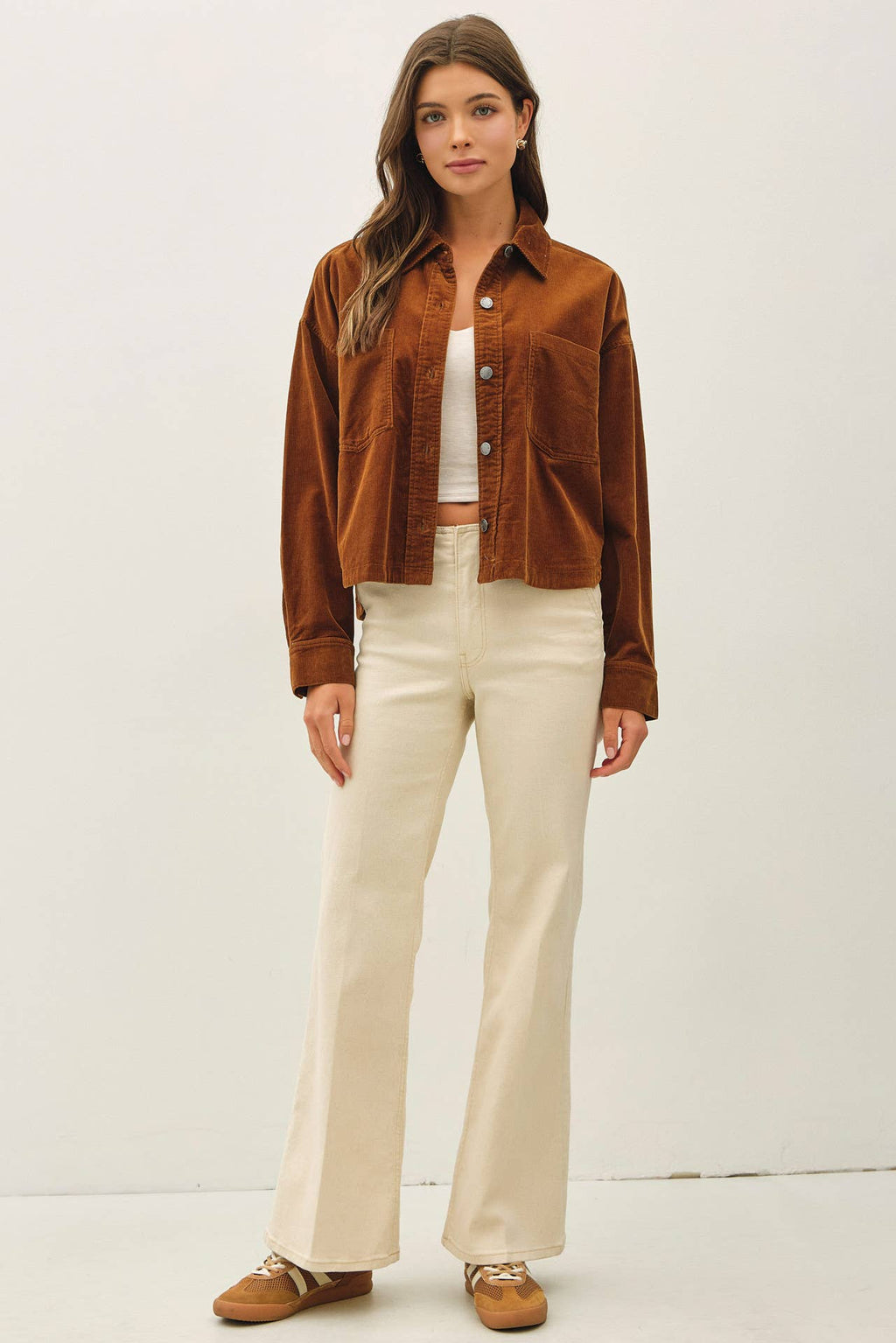CORDUROY CROPPED SHACKET