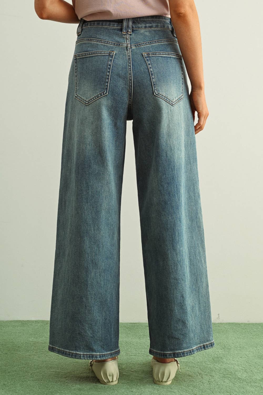 Clara Denim Beaded Pant