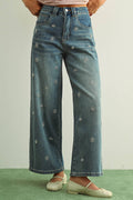 Clara Denim Beaded Pant