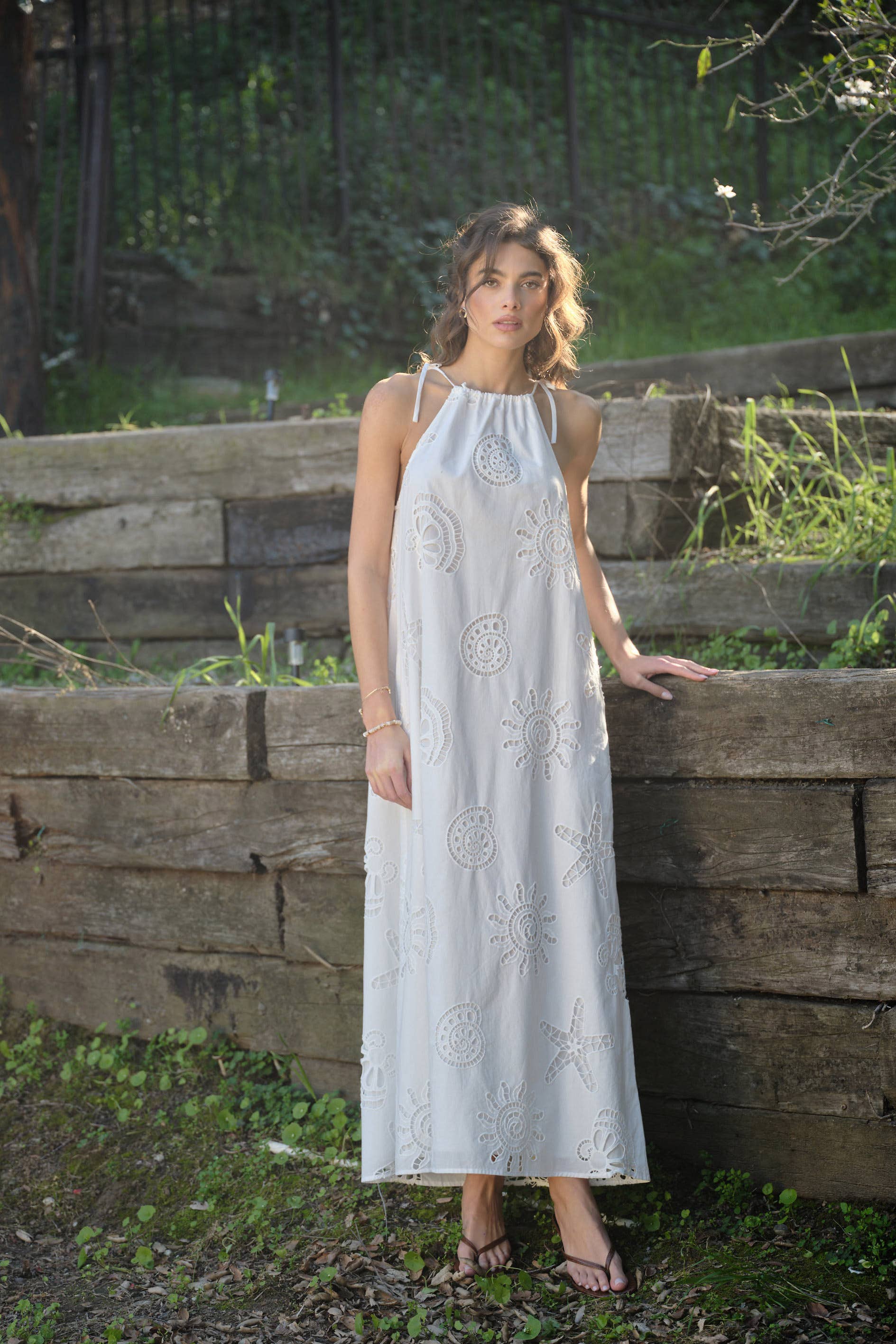 DARIAH EYELET MAXI DRESS