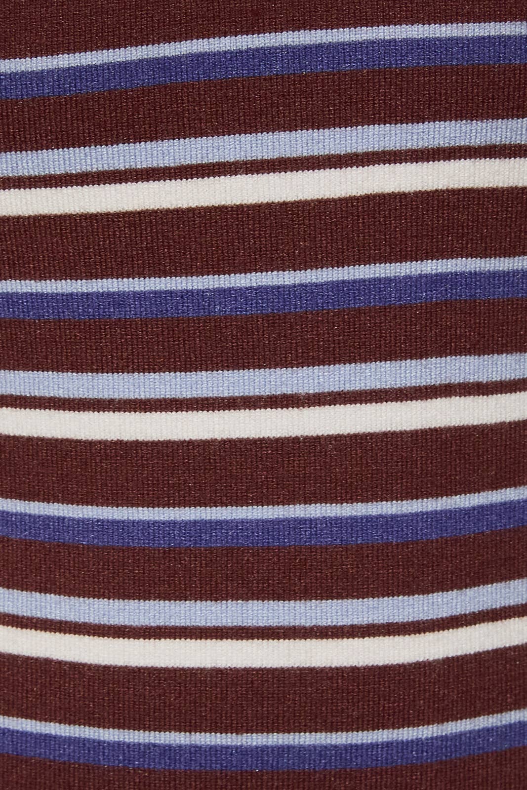 SLEEVELESS V-NECK STRIPED SWEATER MIDI DRESS