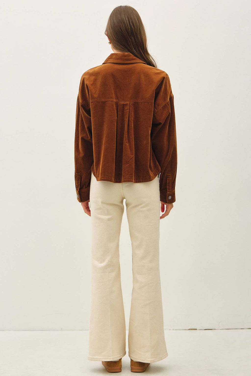 CORDUROY CROPPED SHACKET