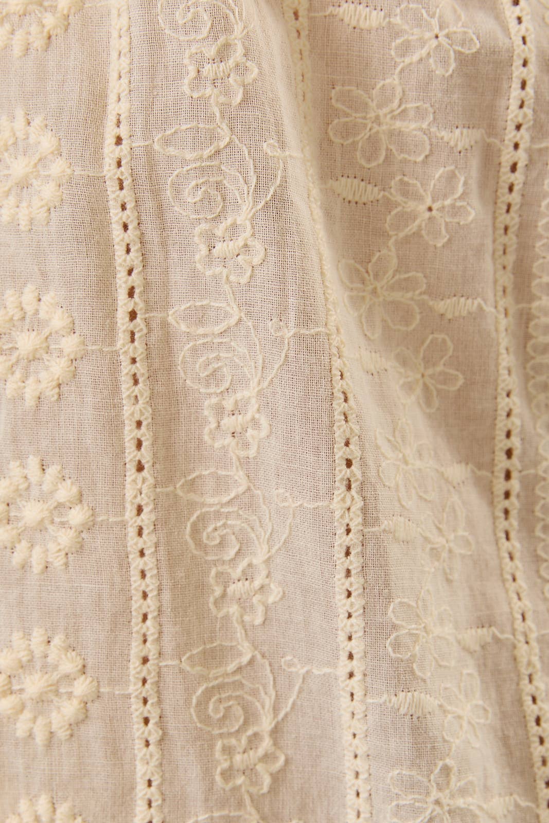 Eyelet Top with Cotton Trim