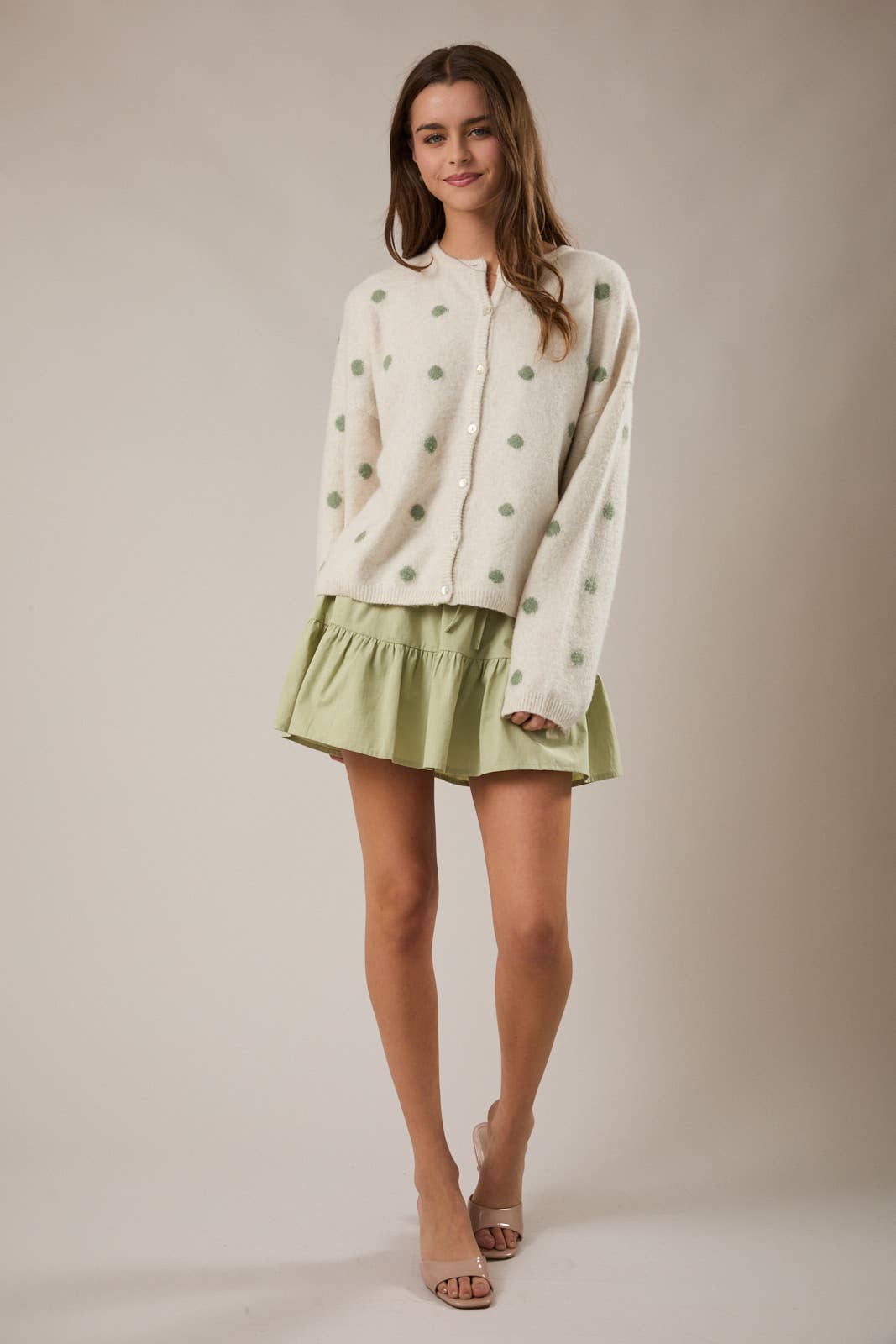 MID-RISE TIERED SKORT