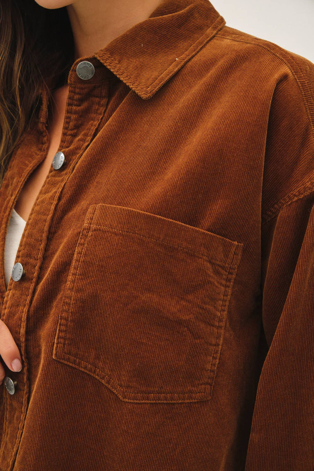 CORDUROY CROPPED SHACKET