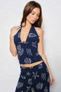 SAMMY SHELL HALTER TOP