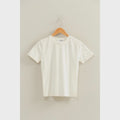 Mineral Washed Short Sleeve Crew Neck Top