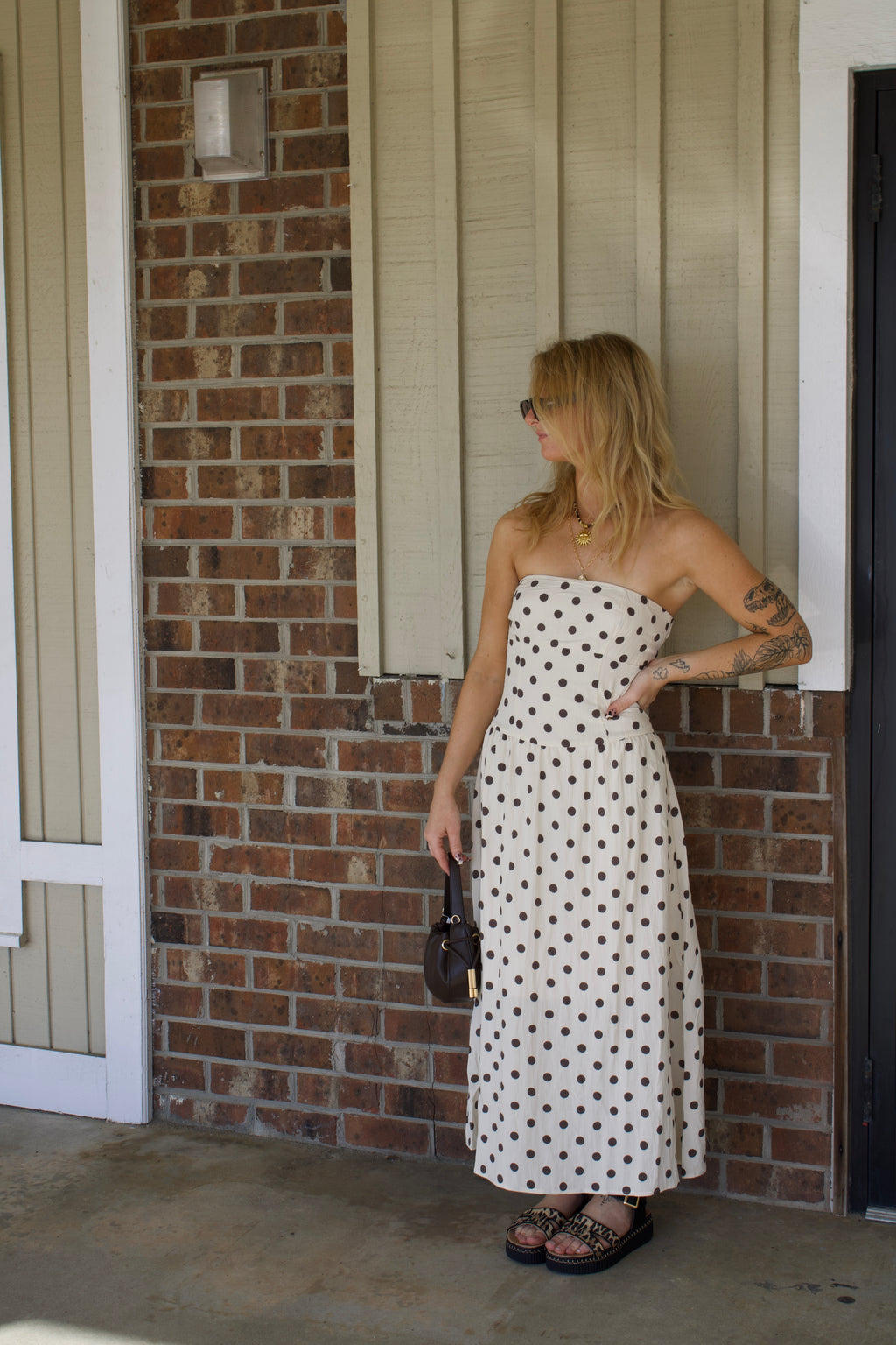 The Sweet Escape Polka Dot Midi Dress