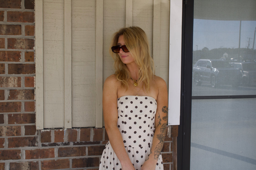The Sweet Escape Polka Dot Midi Dress