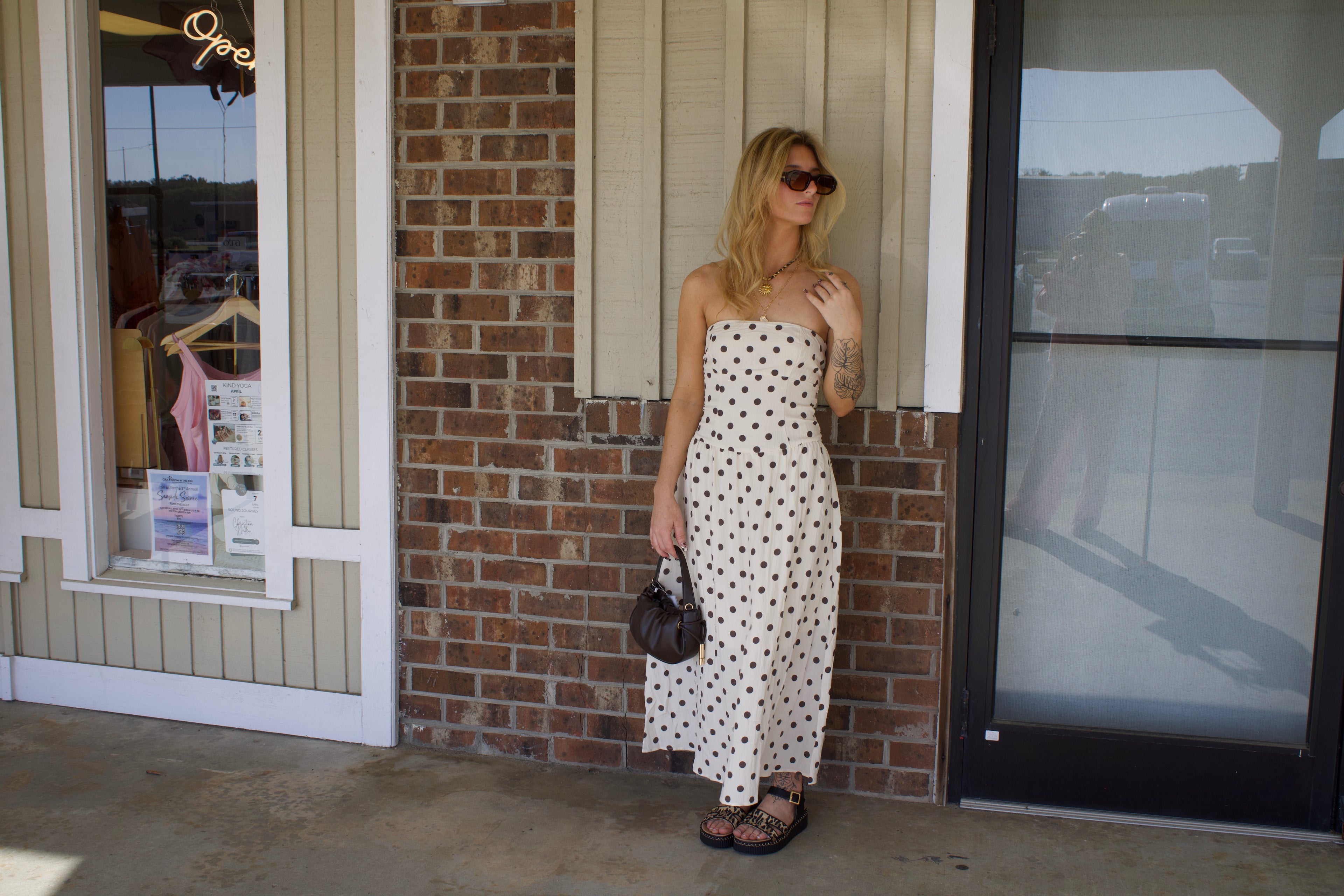 The Sweet Escape Polka Dot Midi Dress