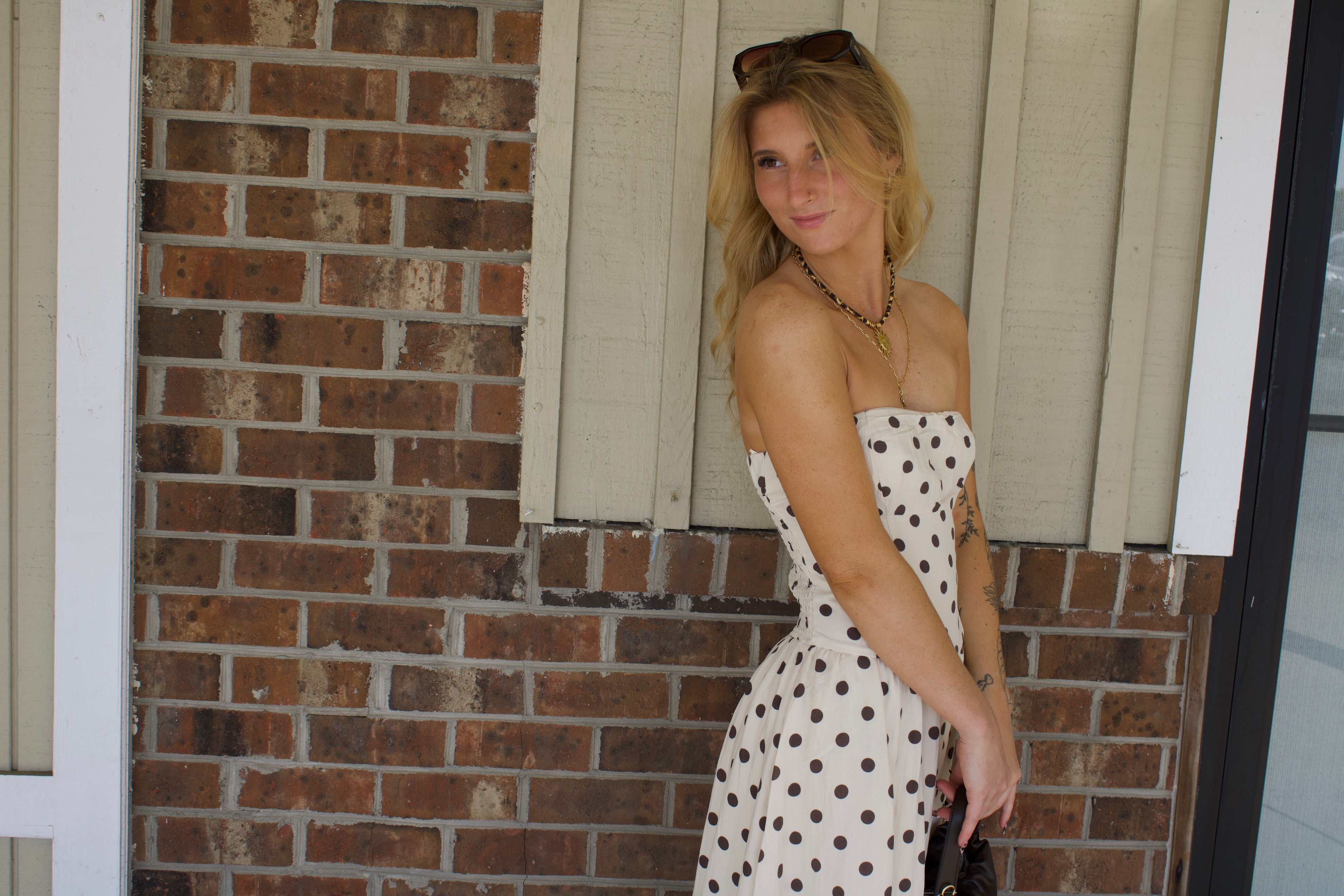 The Sweet Escape Polka Dot Midi Dress