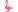 Pink silhouette of a goose with a hat on a white background