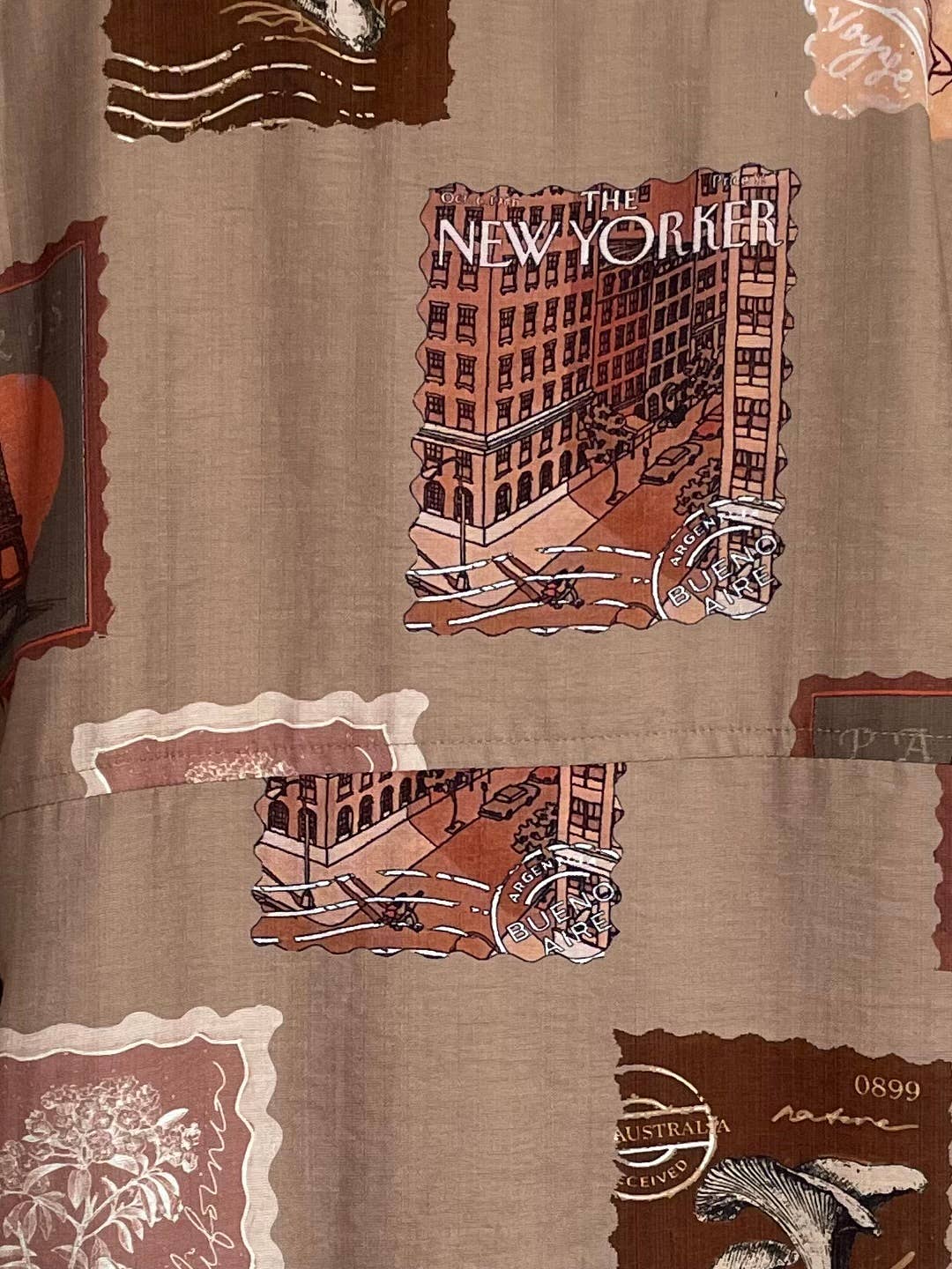 STAMP PRINT SHIRT AND PANT SET