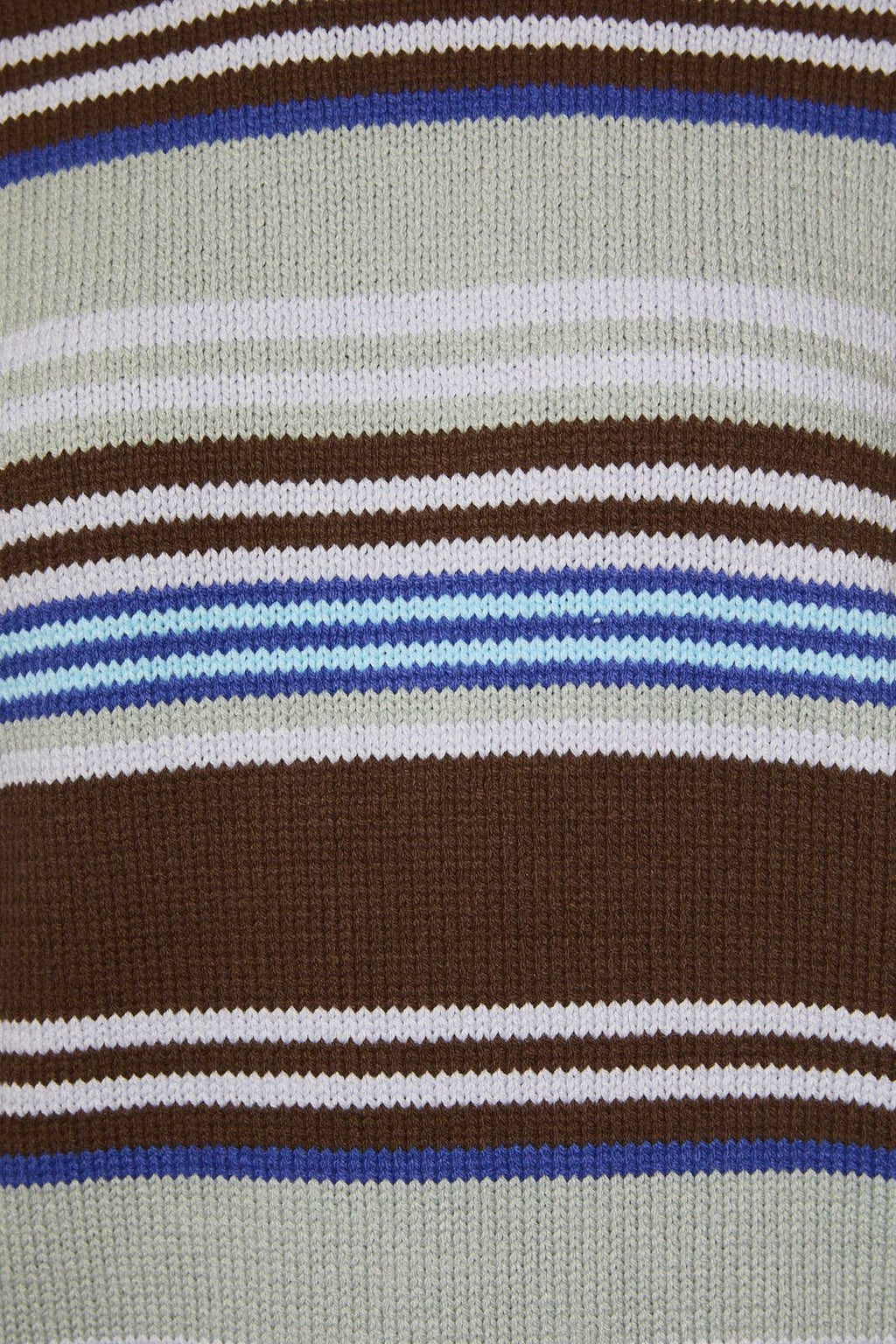 CREW NECK MULTI STRIPE SWEATER WITH WIDE LEG PANTS