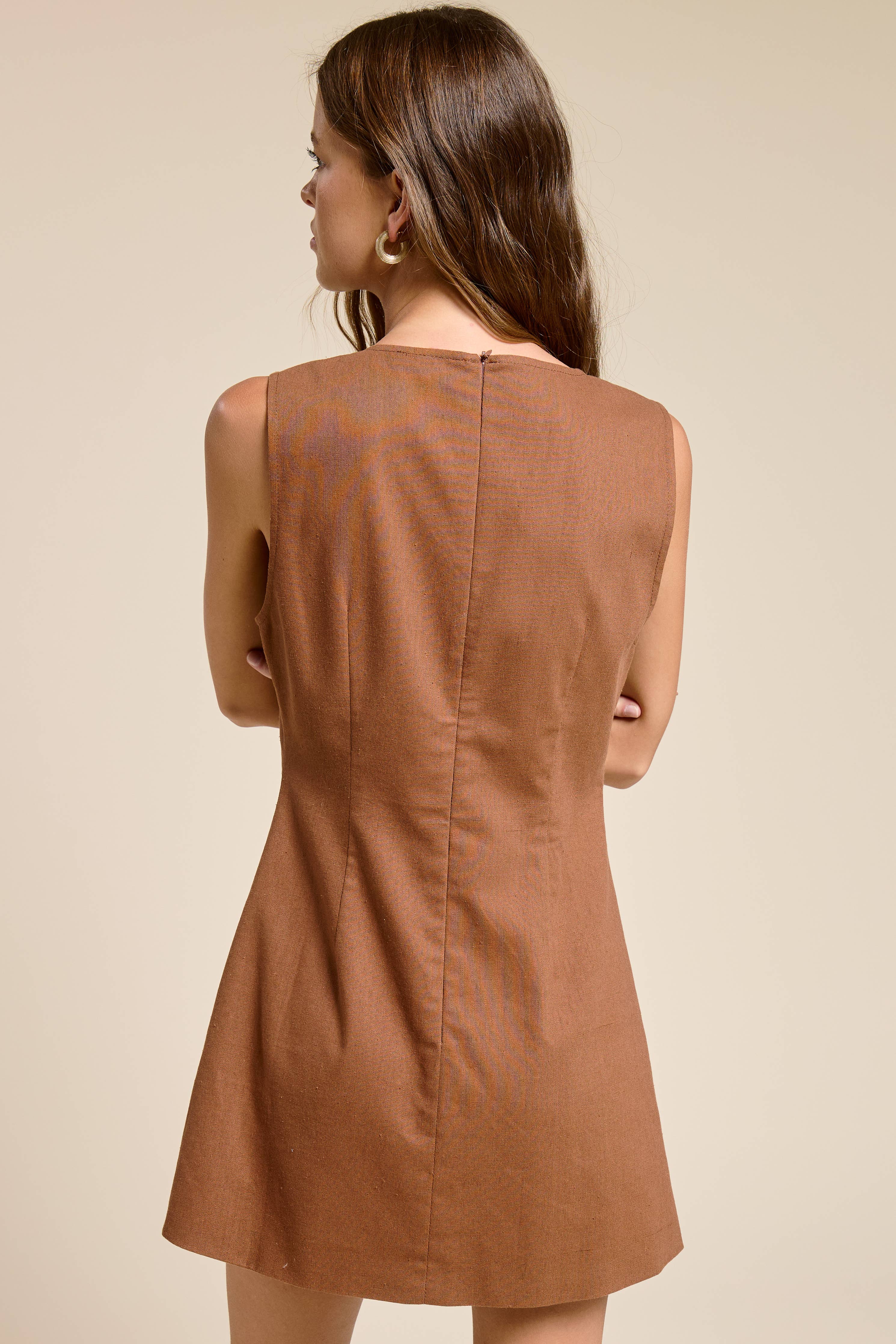 Asymmetric Bow Tie Mini Dress