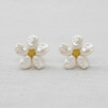 Baroque Pearl Flower Earrings