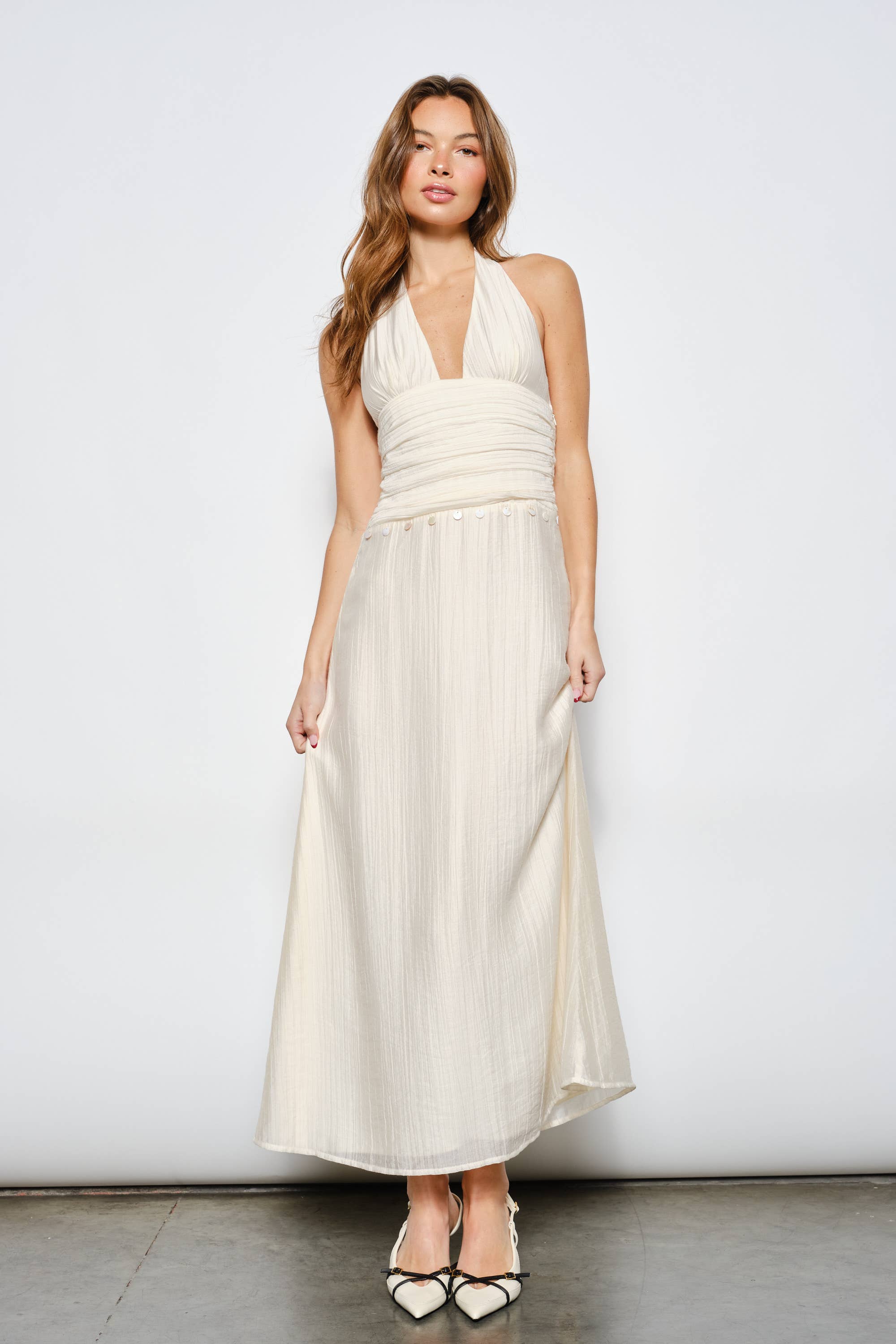 ORIELLE SHELL MAXI DRESS