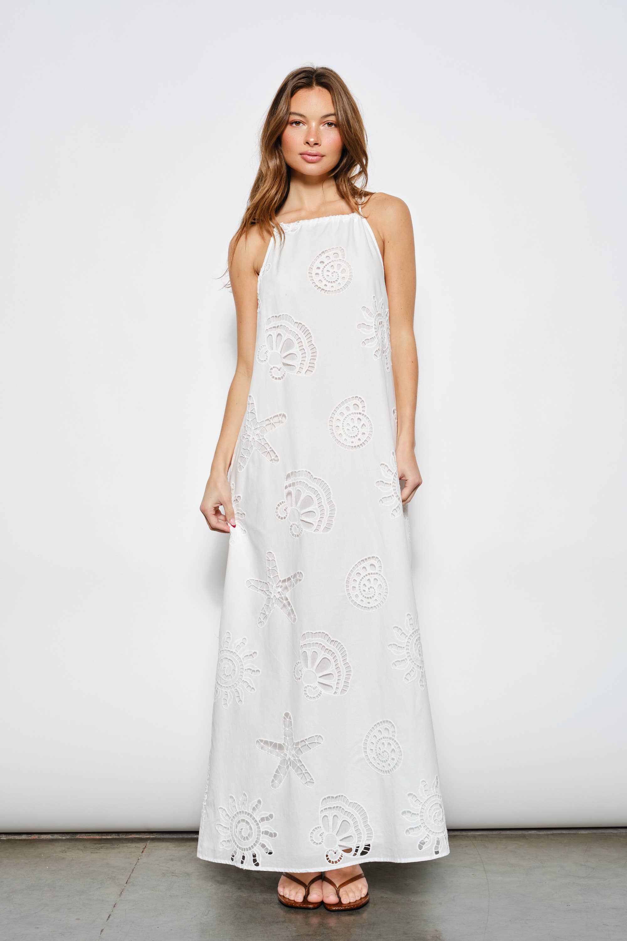 DARIAH EYELET MAXI DRESS