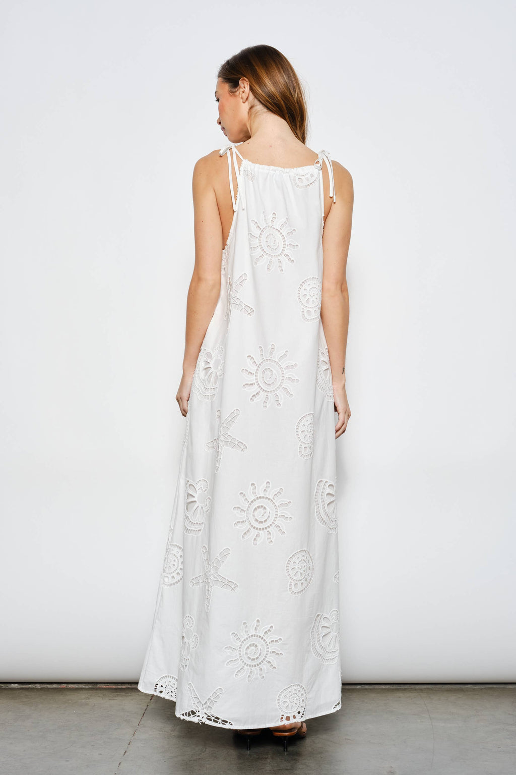 DARIAH EYELET MAXI DRESS