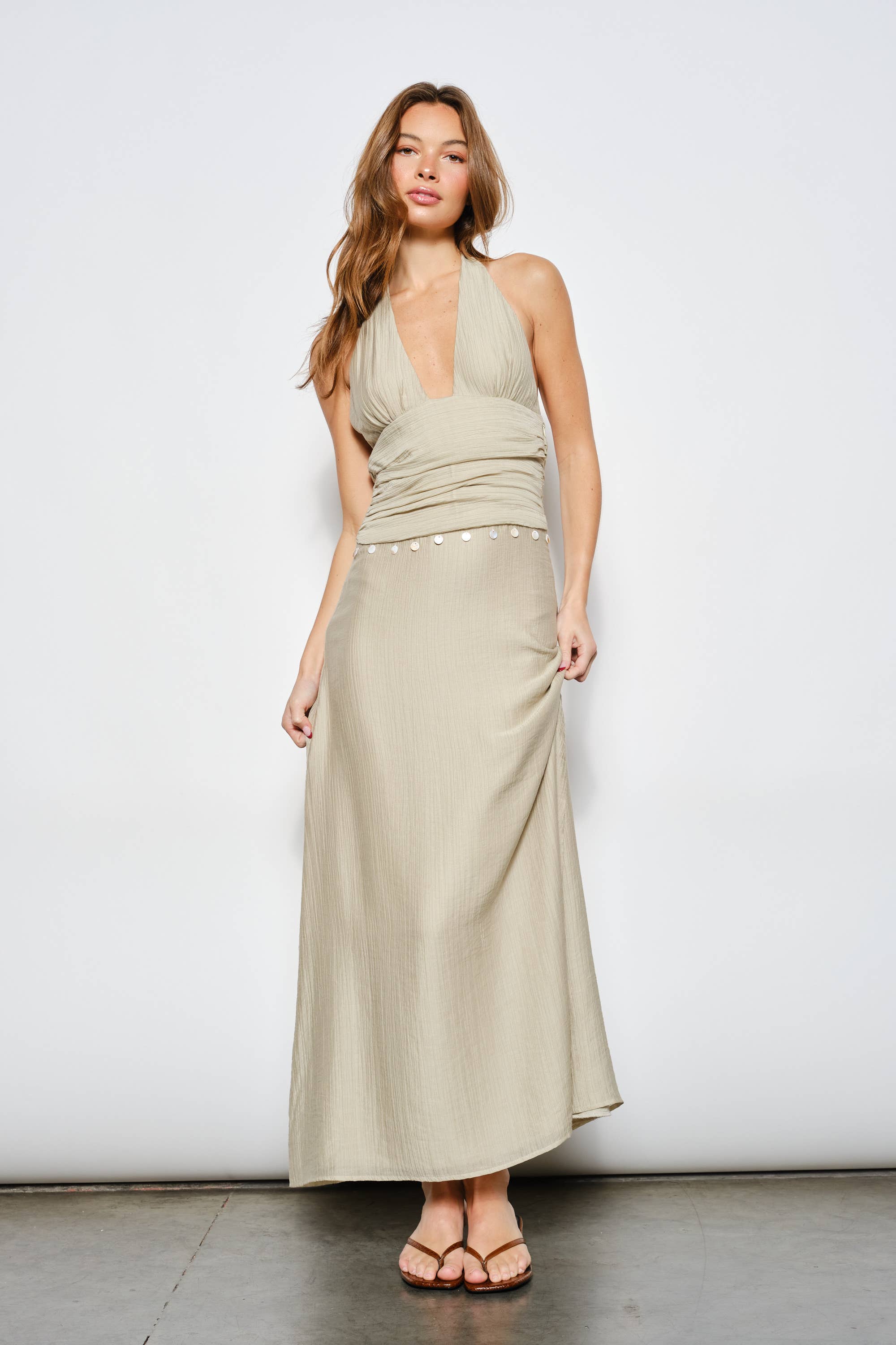 ORIELLE SHELL MAXI DRESS