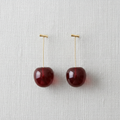 Chic Cherry Drop Earrings