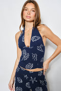 SAMMY SHELL HALTER TOP