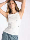 Strawberry Embroidered Tank Top