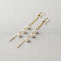 Vintage Pearl Tassel Drop Earrings
