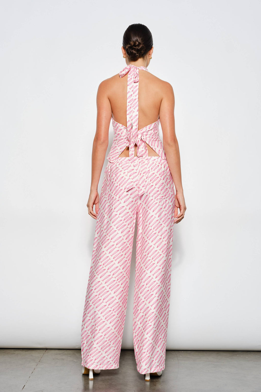 ILIANA FISH PRINT PANTS