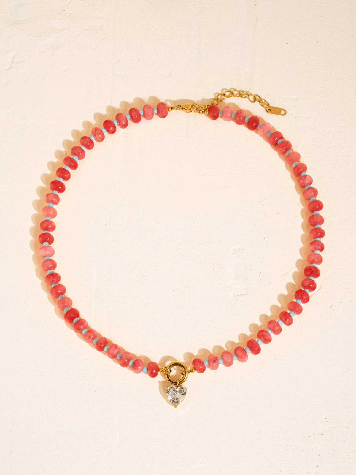 Annecy 18K Gold Non-Tarnish Boho Beaded CZ Necklace