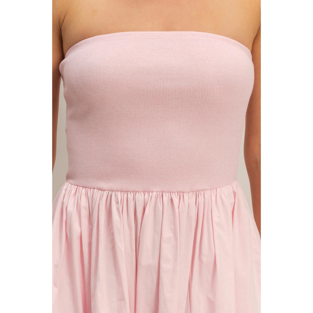 Strapless Flowy Mini Dress