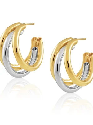 Lexi Two Tone Hoop