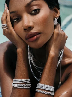 Celine CZ Raindrop Earrings