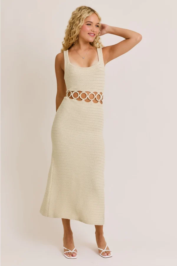 Crochet perfection with a cutout waist detail — made for summer glow-ups