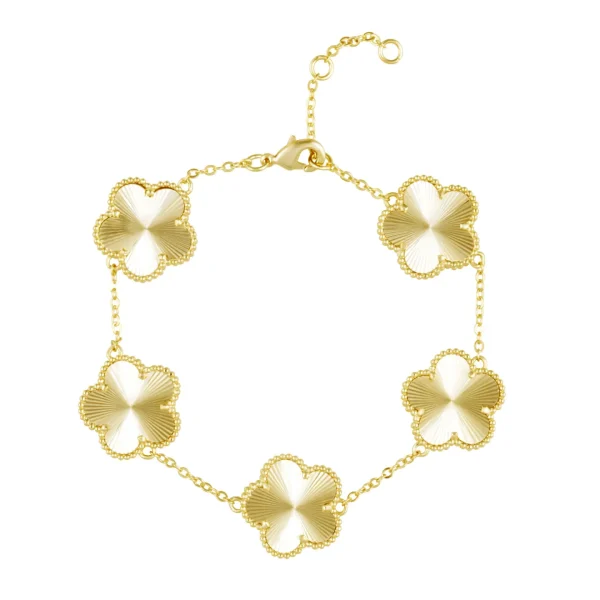 clover bracelet gold