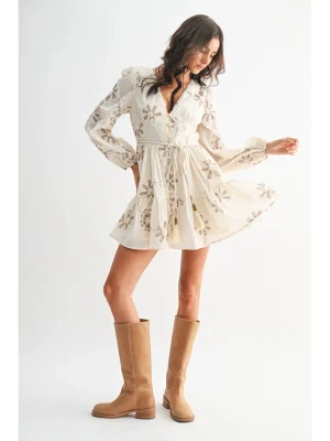Exquisite Embroidered Floral Dress